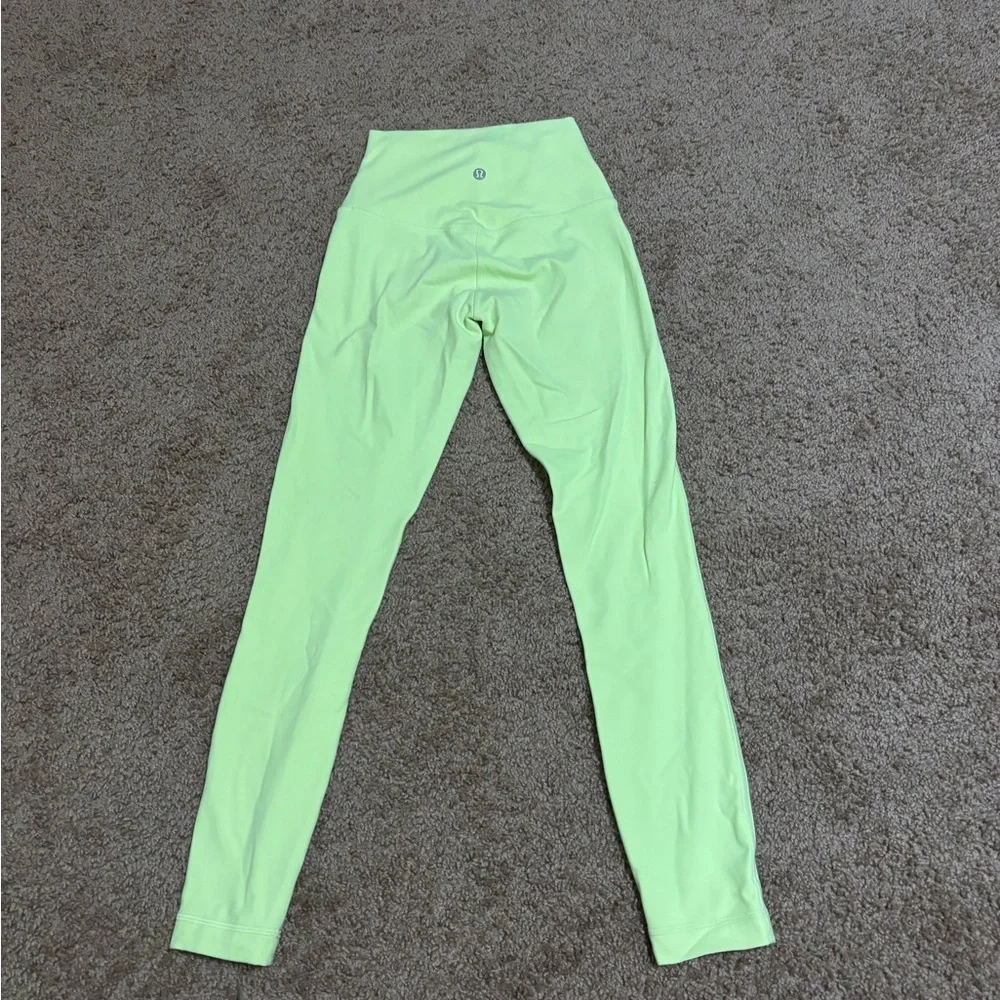 Lululemon Align Leggings size 2 neon